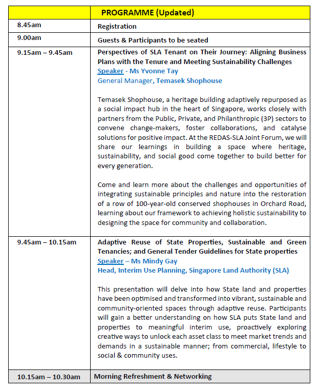 [14 Mar 25] Connect & Explore Opportunities at the SLA-REDAS Forum